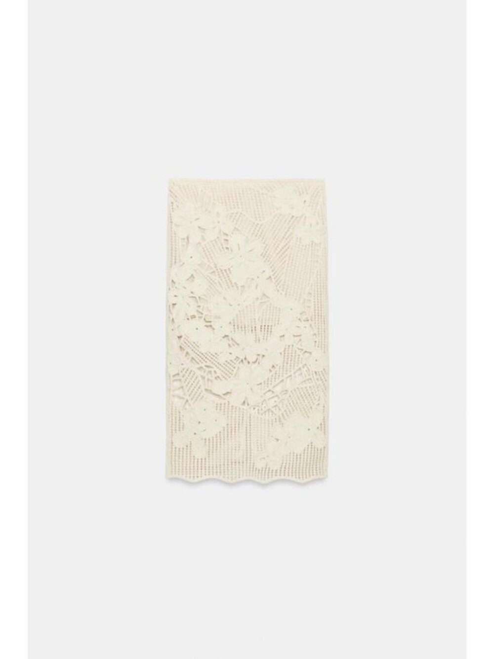 ZARA ZW COLLECTION CROCHET MIDI SKIRT - Picture 6 of 8